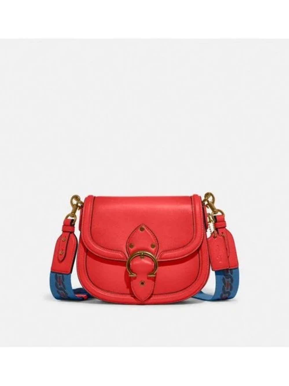 NWOT Coach‎ Saddle Crossbody Bag in Red with Contrast Strap